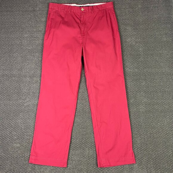 Vintage Ralph Lauren Polo Golf Pants Men's 36 x 32 Salmon Red Chinos 5-Pocket - Picture 2 of 14